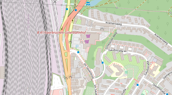 FitnessStudio auf Satellitenbild