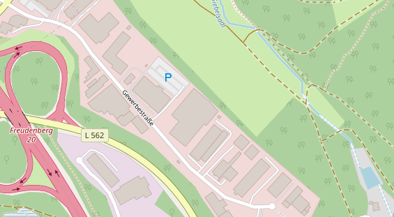 FitnessStudio auf Satellitenbild