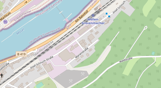 FitnessStudio auf Satellitenbild