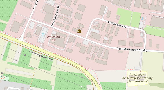 FitnessStudio auf Satellitenbild