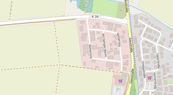 FitnessStudio auf Satellitenbild