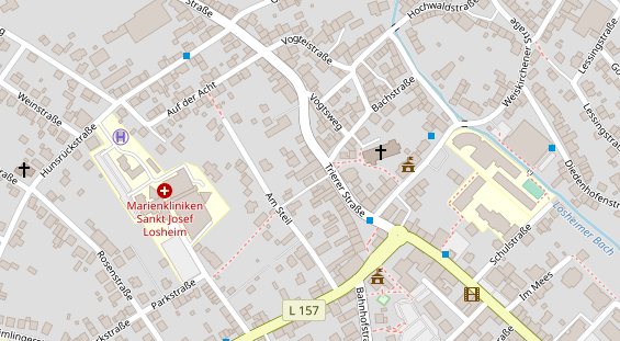 FitnessStudio auf Satellitenbild