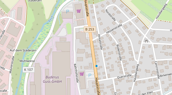 FitnessStudio auf Satellitenbild