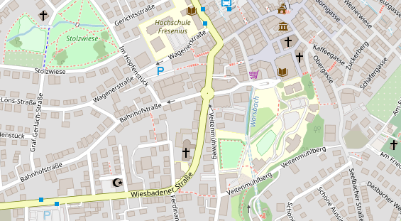 FitnessStudio auf Satellitenbild