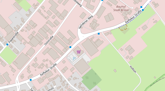 FitnessStudio auf Satellitenbild