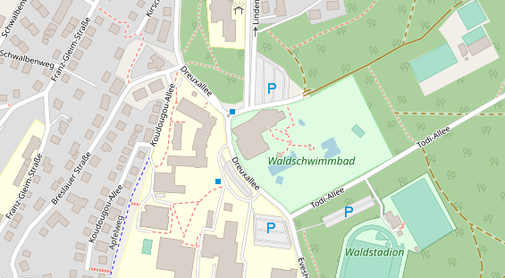 FitnessStudio auf Satellitenbild