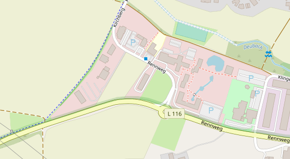 FitnessStudio auf Satellitenbild