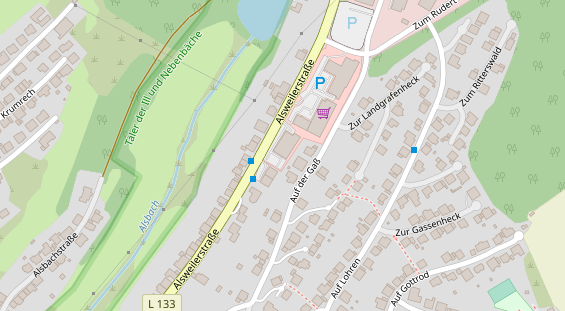 FitnessStudio auf Satellitenbild