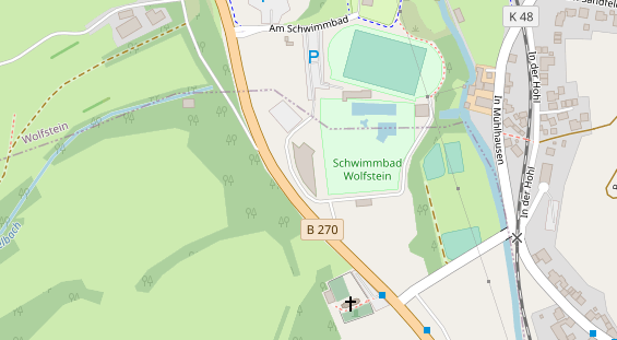 FitnessStudio auf Satellitenbild