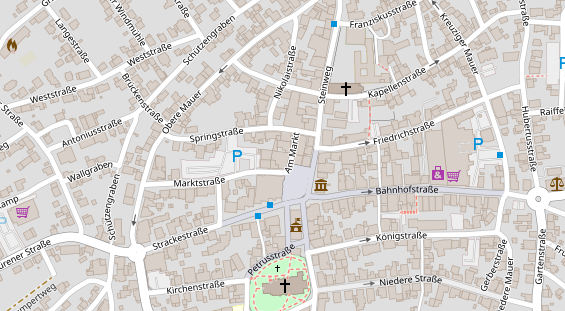 FitnessStudio auf Satellitenbild