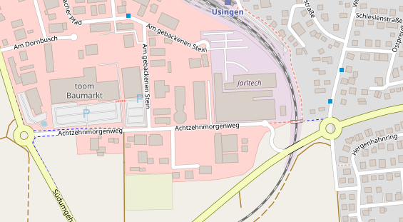 FitnessStudio auf Satellitenbild