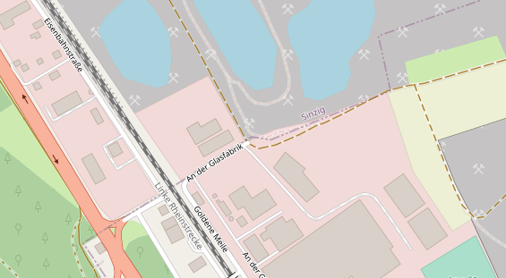 FitnessStudio auf Satellitenbild