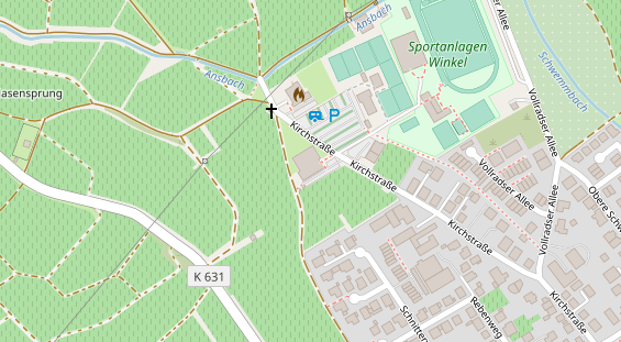 FitnessStudio auf Satellitenbild