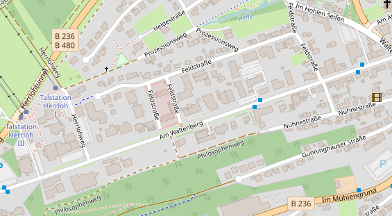 FitnessStudio auf Satellitenbild