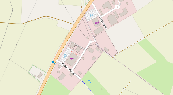 FitnessStudio auf Satellitenbild