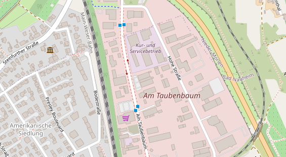 FitnessStudio auf Satellitenbild