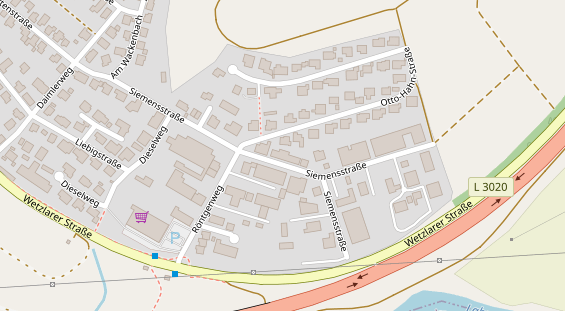 FitnessStudio auf Satellitenbild