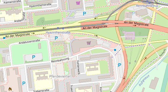 FitnessStudio auf Satellitenbild