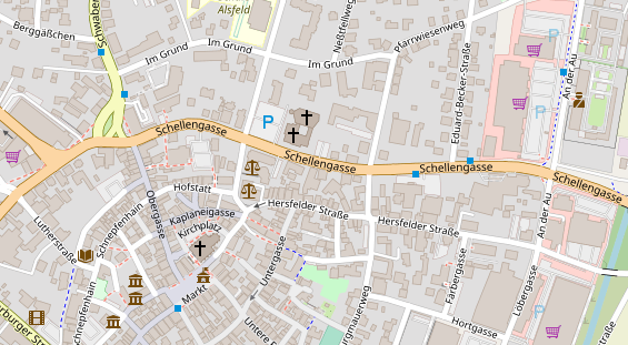 FitnessStudio auf Satellitenbild