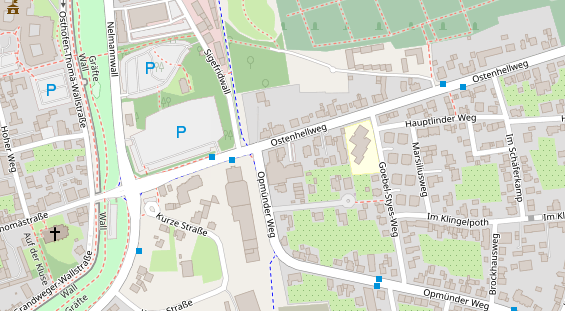 FitnessStudio auf Satellitenbild