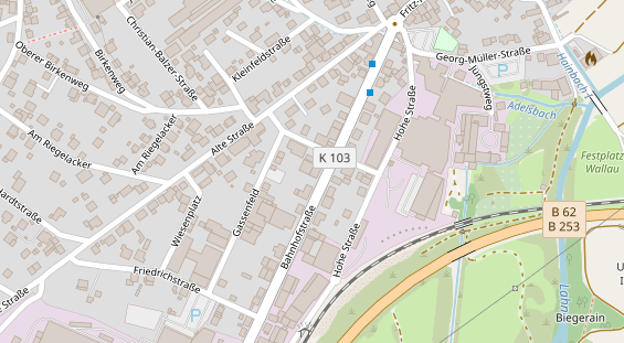 FitnessStudio auf Satellitenbild