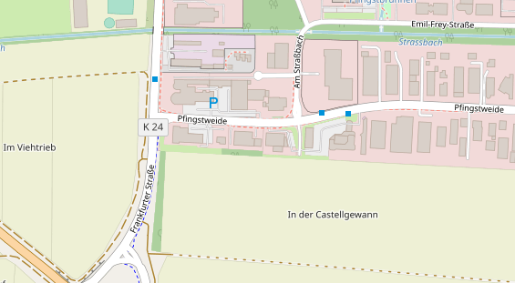 FitnessStudio auf Satellitenbild