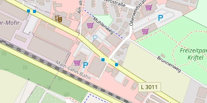 FitnessStudio auf Satellitenbild