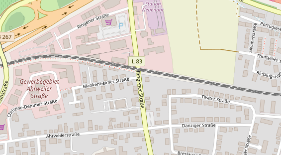 FitnessStudio auf Satellitenbild