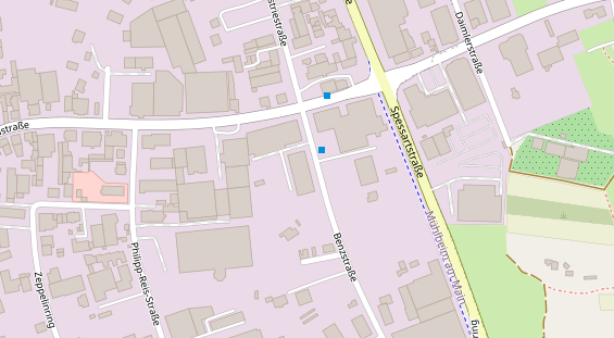 FitnessStudio auf Satellitenbild