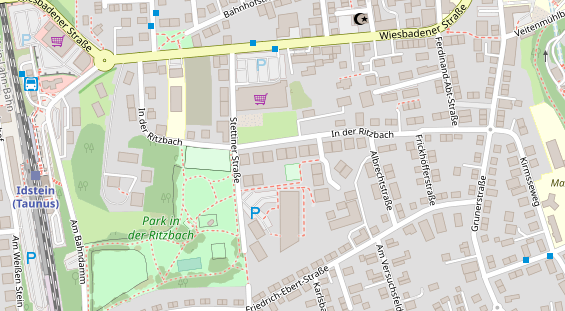 FitnessStudio auf Satellitenbild