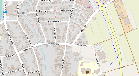 FitnessStudio auf Satellitenbild