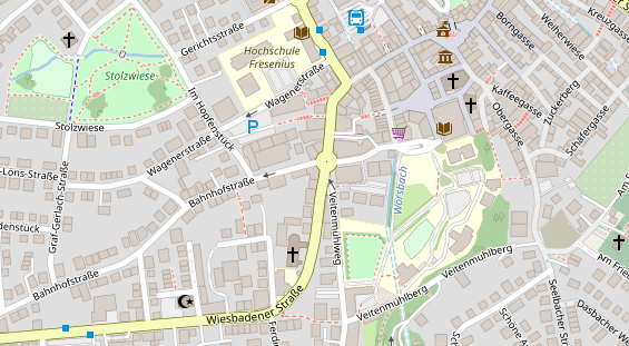 FitnessStudio auf Satellitenbild