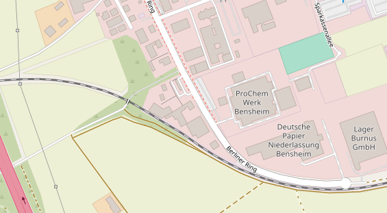 FitnessStudio auf Satellitenbild