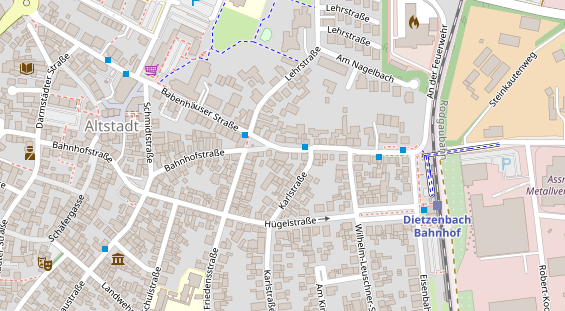 FitnessStudio auf Satellitenbild