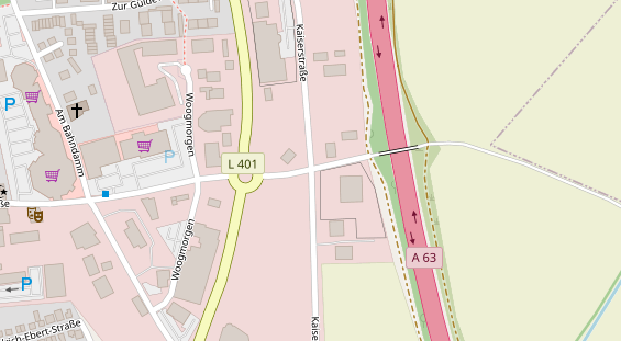 FitnessStudio auf Satellitenbild