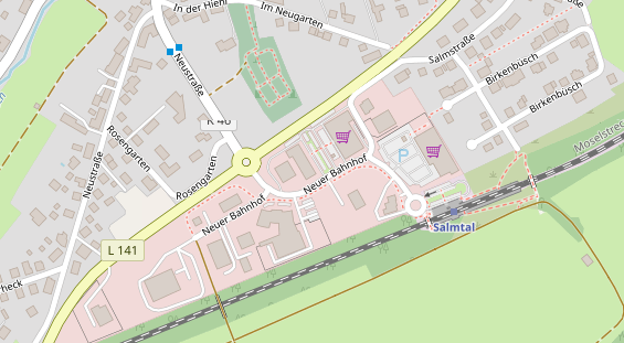 FitnessStudio auf Satellitenbild