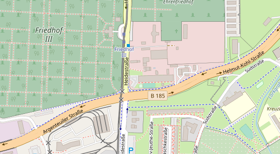 FitnessStudio auf Satellitenbild