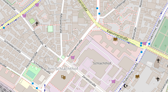 FitnessStudio auf Satellitenbild