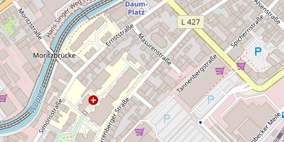 FitnessStudio auf Satellitenbild