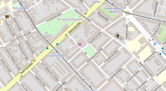 FitnessStudio auf Satellitenbild