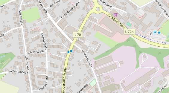 FitnessStudio auf Satellitenbild