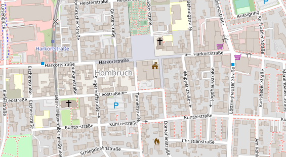 FitnessStudio auf Satellitenbild