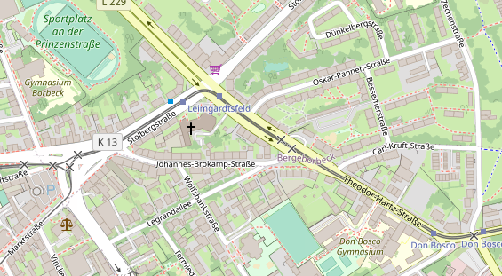 FitnessStudio auf Satellitenbild