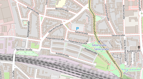 FitnessStudio auf Satellitenbild