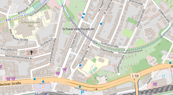 FitnessStudio auf Satellitenbild