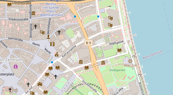 FitnessStudio auf Satellitenbild