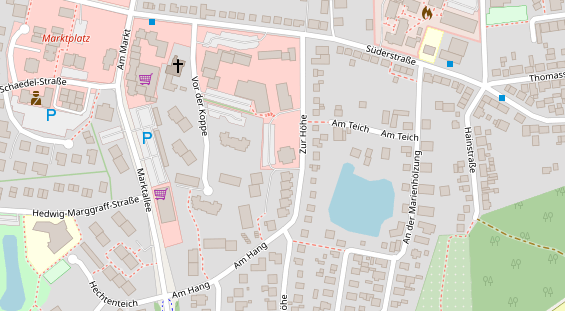 FitnessStudio auf Satellitenbild