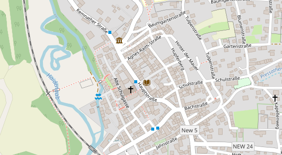 FitnessStudio auf Satellitenbild