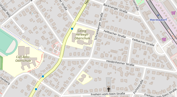 FitnessStudio auf Satellitenbild