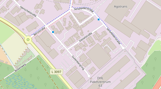 FitnessStudio auf Satellitenbild